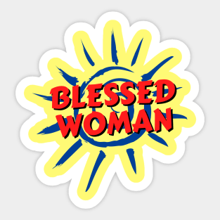 Blessed Woman | Christian Typography Sticker